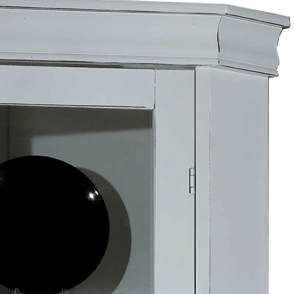 Wohnen Vitrinen|Wohnzimmer-Vitrinen*Elegante Eckvitrine im Vintage Landhaus Look - Zarinas