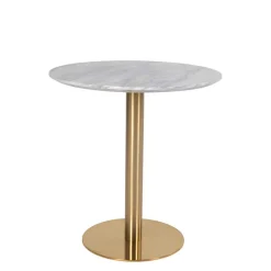 Wohnen Elegante Esstischgruppe in Rund - Nathan (fünfteilig)