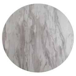 Wohnen Elegante Esstischgruppe in Rund - Nathan (fünfteilig)