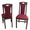 Wohnen Braune Möbel*Elegante Esszimmer Stühle in Rot Nelly & Nussbaum (2er Set)