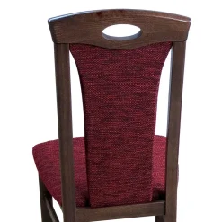 Wohnen Braune Möbel*Elegante Esszimmer Stühle in Rot Nelly & Nussbaum (2er Set)