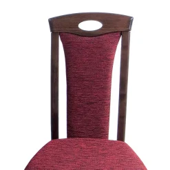 Wohnen Braune Möbel*Elegante Esszimmer Stühle in Rot Nelly & Nussbaum (2er Set)