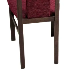 Wohnen Braune Möbel*Elegante Esszimmer Stühle in Rot Nelly & Nussbaum (2er Set)