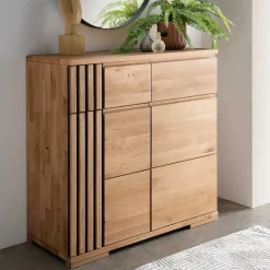 Wohnen Elegante Holzkommode aus Wildeiche - Manarola
