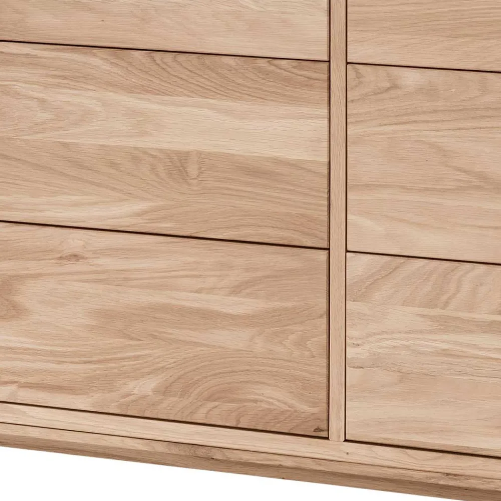 Wohnen Elegante Kommode aus Wildeiche Bianco geölt - Lamia