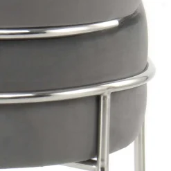 Wohnen Wohnzimmerstühle*Eleganter Armlehnstuhl in Grau & Silber - Ecolosia