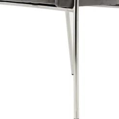 Wohnen Wohnzimmerstühle*Eleganter Armlehnstuhl in Grau & Silber - Ecolosia