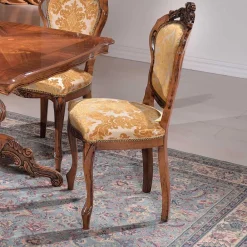 Wohnen Barock Möbel|Braune Möbel*Eleganter Barock Polsterstuhl Magari in Gold Beige