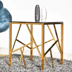 Wohnen Telefontische*Eleganter Couchtisch aus Rauchglas - Navugada