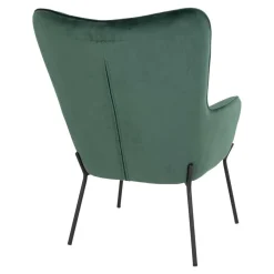 Wohnen Eleganter Einzelsessel in Dunkelgrün Samt - Volcanu