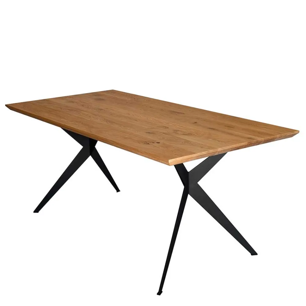 Wohnen Eleganter Esszimmertisch aus massivem Eichenholz - Licium