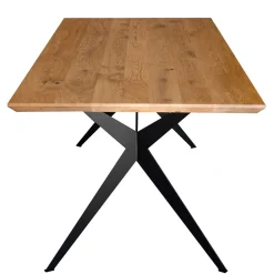 Wohnen Eleganter Esszimmertisch aus massivem Eichenholz - Licium