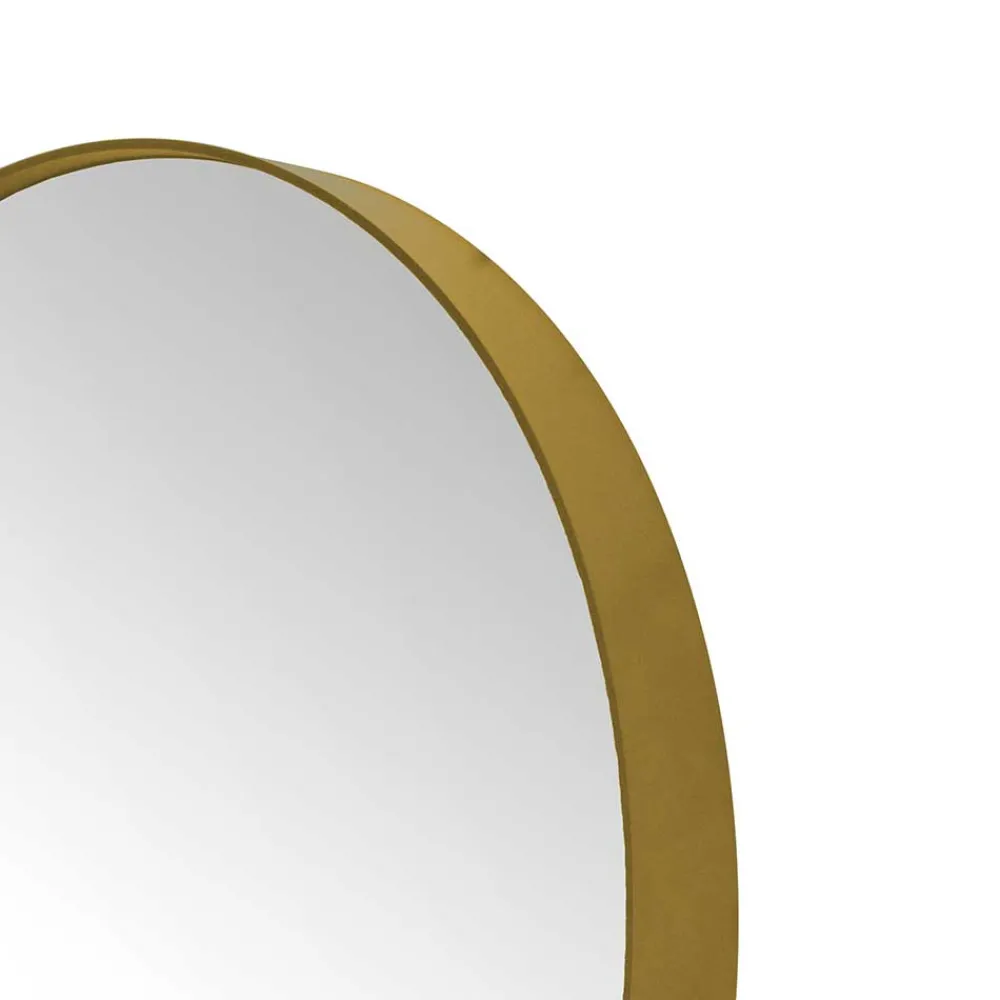 Wohnen Eleganter Glasspiegel mit Metallrahmen Gold - Emzatina