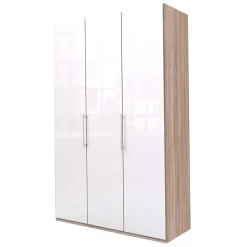 Wohnen Jugendzimmerschränke*Eleganter Kleiderschrank in Weiß Glasbeschichtung - Bosays