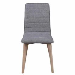 Wohnen Küchenstühle*Eleganter Polsterstuhl in Grau - Mali (2er Set)