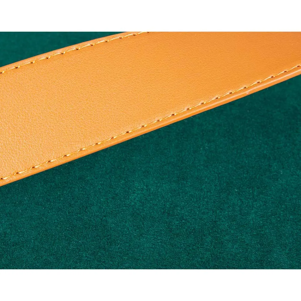 Wohnen Eleganter Samt Polsterhocker in Grün & Braun - Campitello