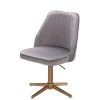 Wohnen Bürostühle*Eleganter Schreibtisch Drehstuhl in Grau Samt - Cessma