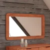 Wohnen Eleganter Spiegel mit Holzrahmen - Junola