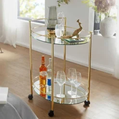 Wohnen Eleganter Teewagen ovales Design - Continento