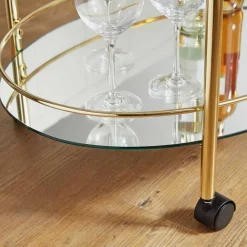 Wohnen Eleganter Teewagen ovales Design - Continento