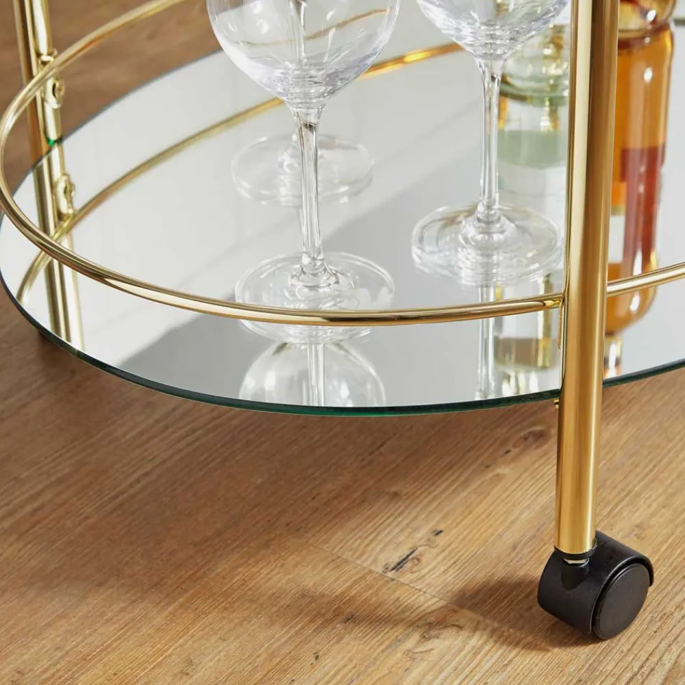 Wohnen Eleganter Teewagen ovales Design - Continento