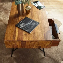 Wohnen Eleganter Wohnzimmer Tisch mit Schublade - Dicna