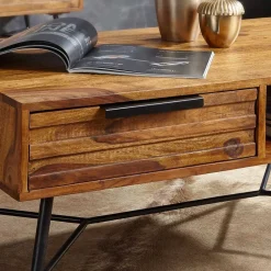 Wohnen Eleganter Wohnzimmer Tisch mit Schublade - Dicna