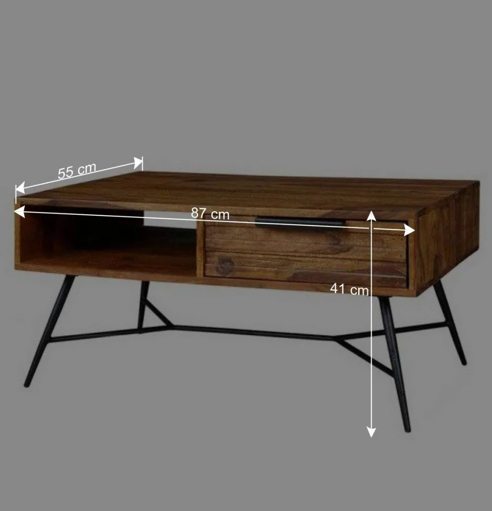 Wohnen Eleganter Wohnzimmer Tisch mit Schublade - Dicna