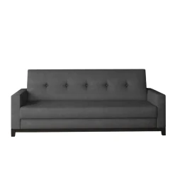 Wohnen Elegantes Klappsofa in Dunkelgrau Samt - Triumph