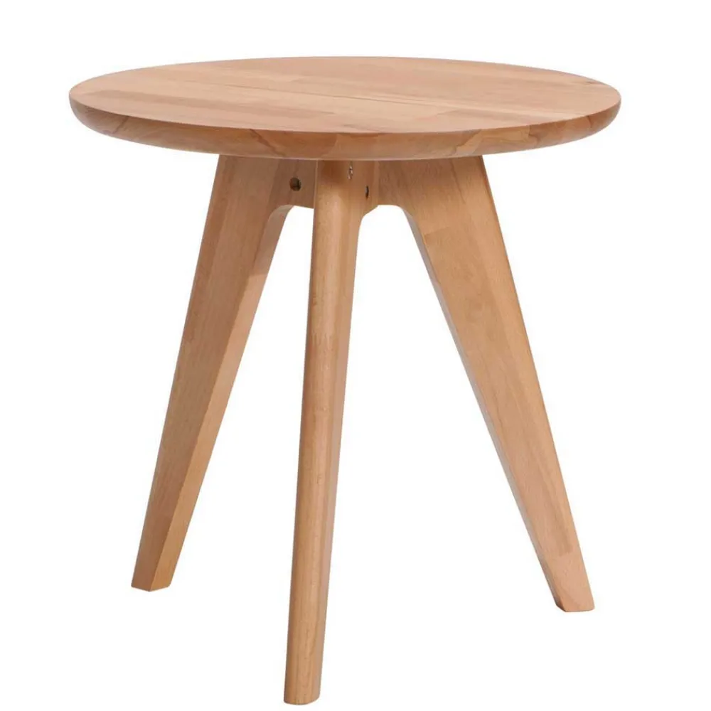 Wohnen Elegantes Polsterbett in Grau und Kernbuche - Silka