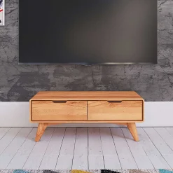 Wohnen Elegantes TV Lowboard aus Kernbuche Holz - Junola