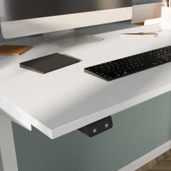 Wohnen Elektrisch höhenverstellbarer Schreibtisch in Weiß - Sparkle