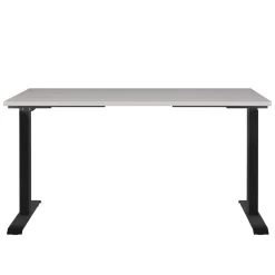 Wohnen Bürotische*Elektrisch verstellbarer Officetisch in Hellgrau - Clemeta