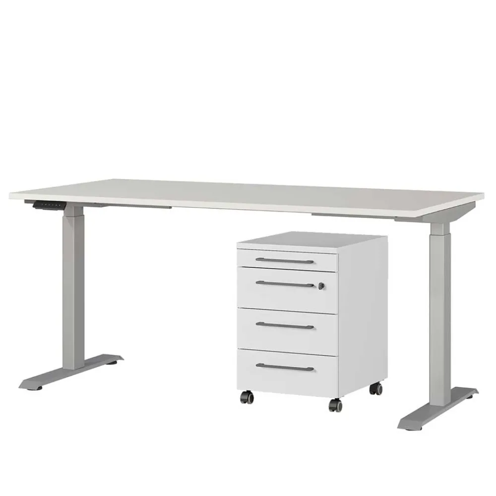 Wohnen Bürotische*Elektrisch verstellbarer Bürotisch im Set - Hanrah (zweiteilig)