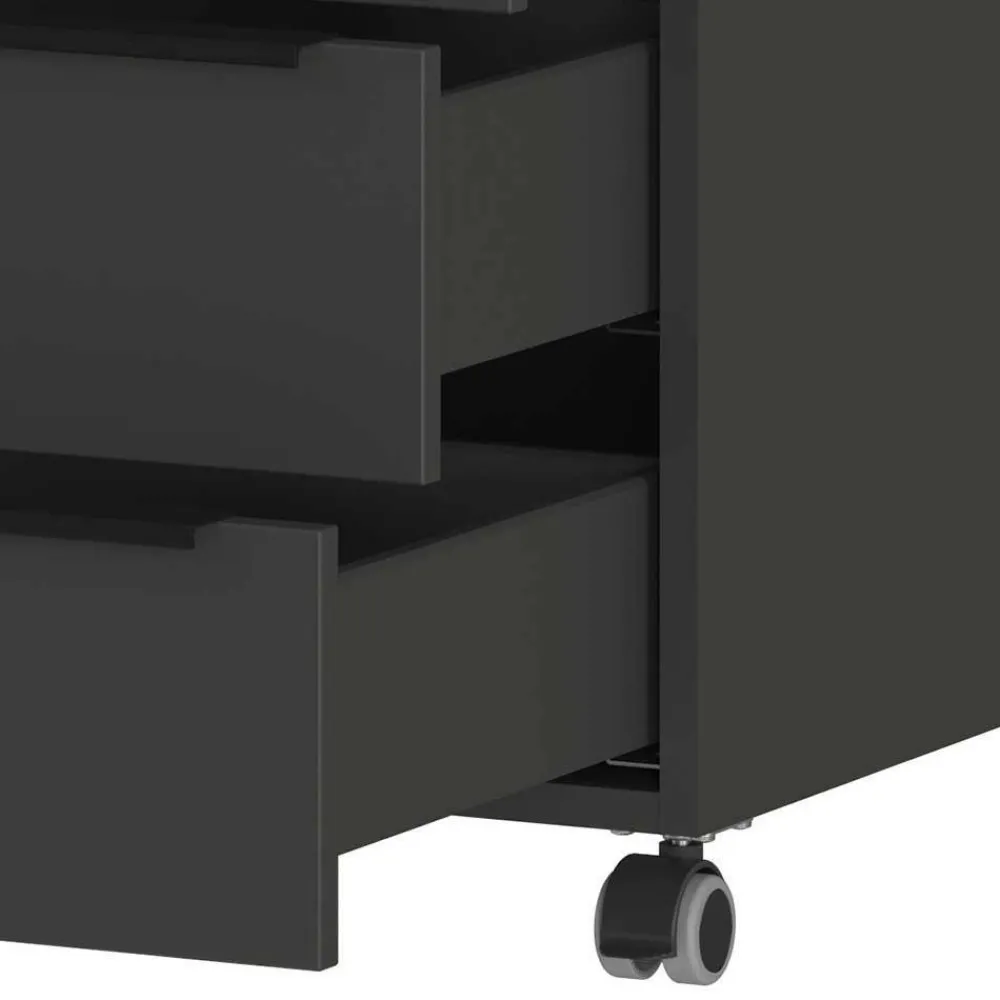 Wohnen Bürotische*Elektrisch verstellbarer Bürotisch & Rollcontainer - Tila (zweiteilig)