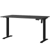 Wohnen Elektrisch verstellbarer Officetisch in Dunkelgrau - Gatron