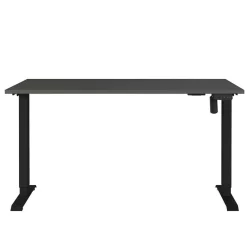 Wohnen Elektrisch verstellbarer Officetisch in Dunkelgrau - Gatron