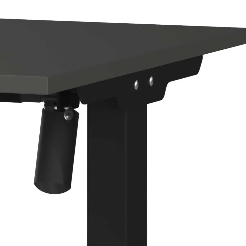Wohnen Elektrisch verstellbarer Officetisch in Dunkelgrau - Gatron