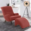 Wohnen Braune Möbel|Sessel & Hocker*Entspannungssessel in Terracotta Velours - Vacance