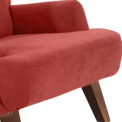 Wohnen Braune Möbel|Sessel & Hocker*Entspannungssessel in Terracotta Velours - Vacance