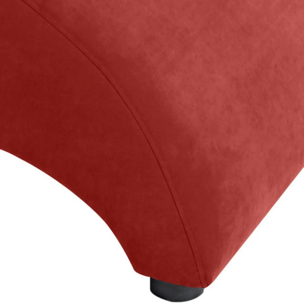 Wohnen Braune Möbel|Sessel & Hocker*Entspannungssessel in Terracotta Velours - Vacance