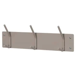 Wohnen Bürogarderoben|Garderoben*3er Hakenleiste Garderobe in Taupe - Zella