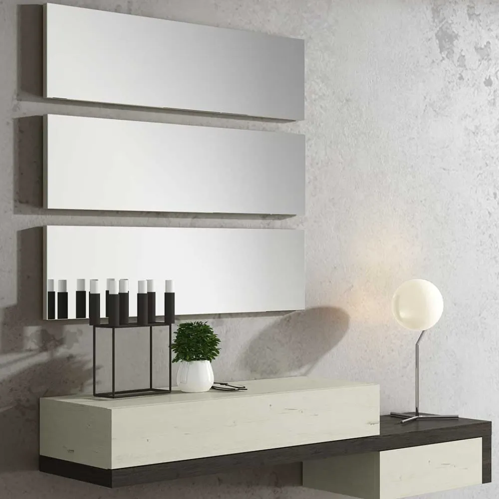 Wohnen Glasmöbel|Diele Komplett*3er Spiegel Set & Wand Konsole - Ezema (vierteilig)