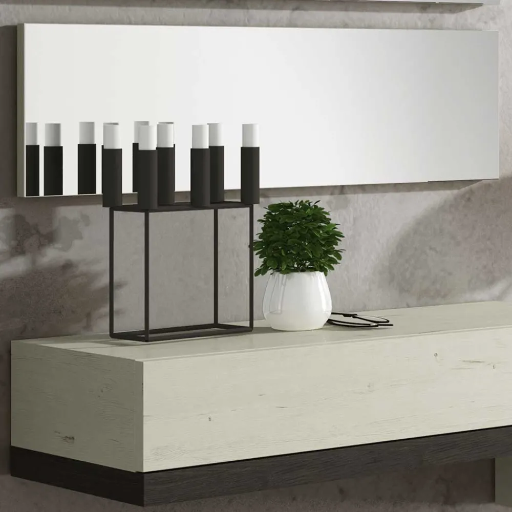 Wohnen Glasmöbel|Diele Komplett*3er Spiegel Set & Wand Konsole - Ezema (vierteilig)