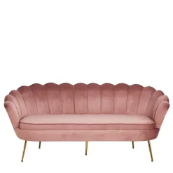 Wohnen 3er Wohnzimmersofa im Retrostil Muschel - Ciabeta
