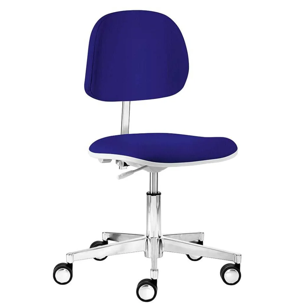 Wohnen Bürostühle*Ergo Bürodrehstuhl in Blau Stoff - Portland