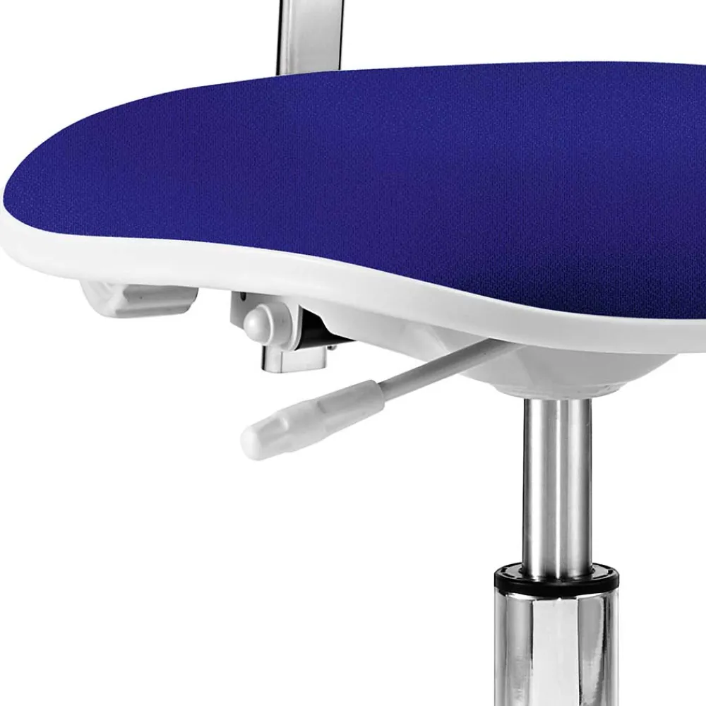 Wohnen Bürostühle*Ergo Bürodrehstuhl in Blau Stoff - Portland