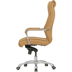 Wohnen Ergonomischer Büro Drehstuhl in Beige - Henner