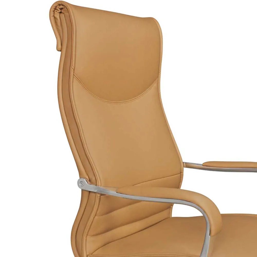 Wohnen Ergonomischer Büro Drehstuhl in Beige - Henner