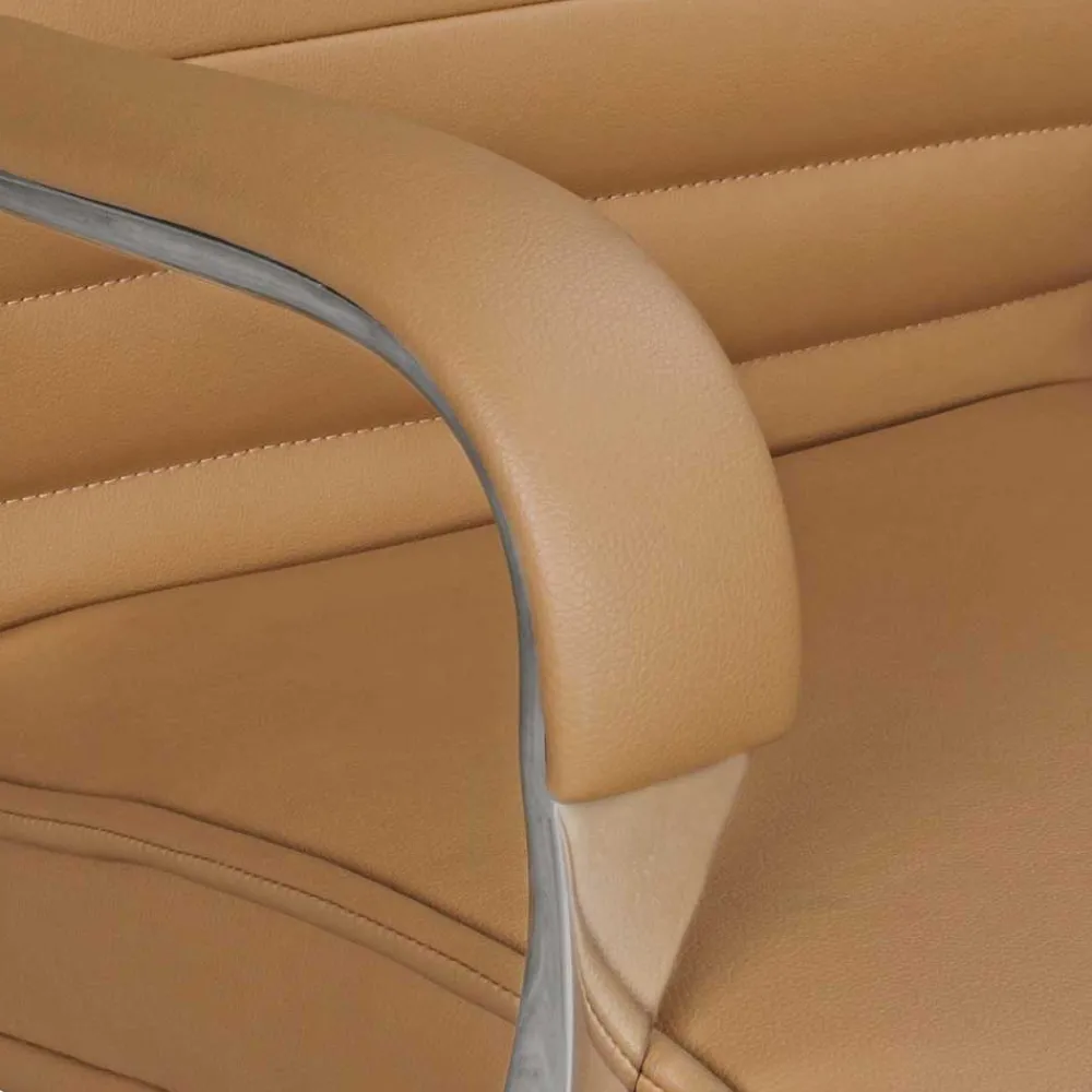 Wohnen Ergonomischer Büro Drehstuhl in Beige - Henner